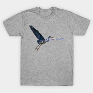 Grey Heron in flight T-Shirt